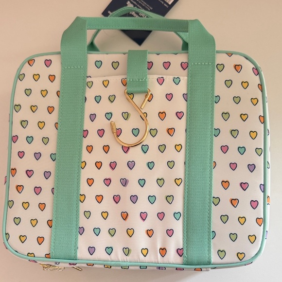 Roller Rabbit Heart Pattern Cosmetic Bag - Multicolor - Picture 2 of 4